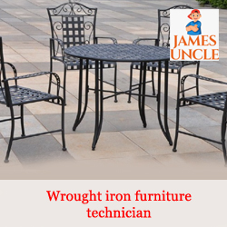 Wrought iron furniture technician Mr. SK Idul in Malda